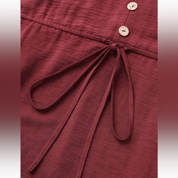 BloomChic Plus Size 2XL Crochet Lace Mesh Button Detail Drawstring Dress us18-20 - Picture 3 of 6